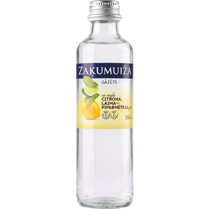 Carbonated drink with lime, lemon and mint flavour, 0.25 L